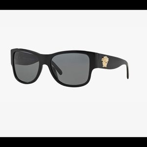 Versace LIKE NEW Polarized Black Sunglasses Model 4275 58/18